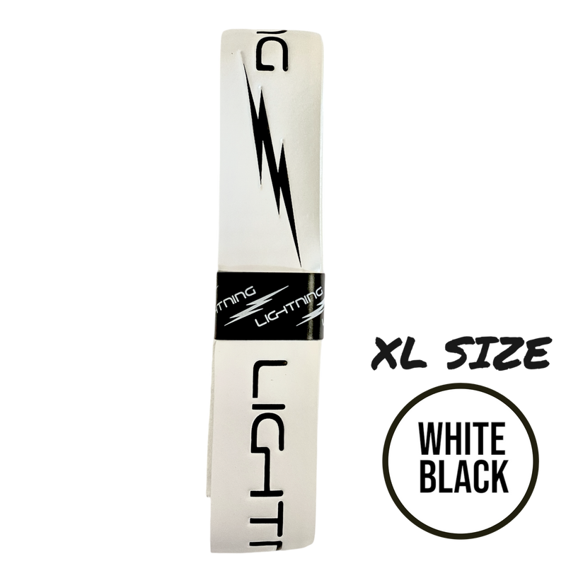 Lightning  - Embossed Hurling Grip  - XL  - White/Black