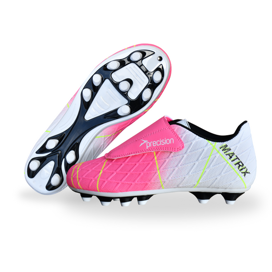 PRECISION MATRIX FOOTBALL BOOTS - FUCHSIA/WHITE/LIME