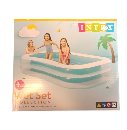 INTEX WET SET POOL - 103" x 69" x 22"