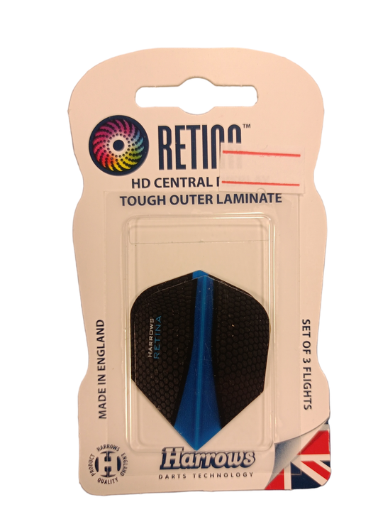 HARROWS RETINA DARTS FLIGHTS - BLUE