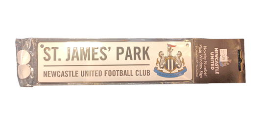 NEWCASTLE UNITED WINDOW SIGN - WHITE