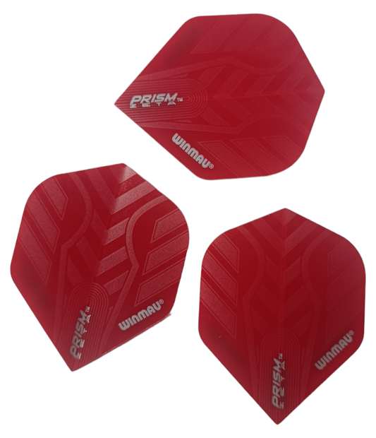 WINMAU PRISM ZETA DART FLIGHTS - RED