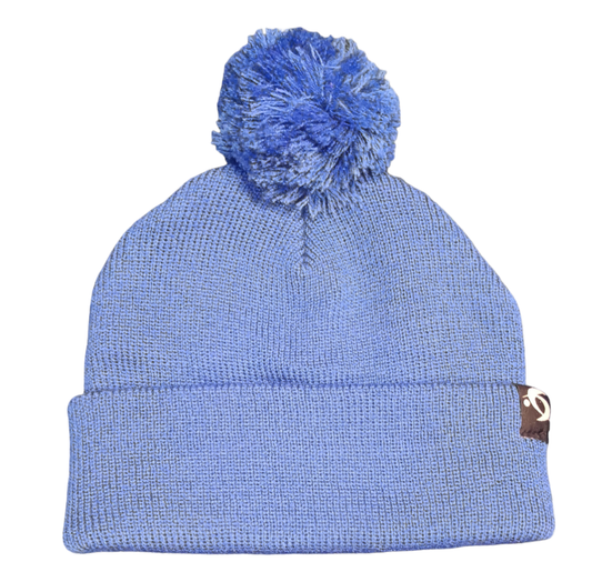 PREMIER SPORTS BLUE BOBBLE HAT - BLUE BOBBLE