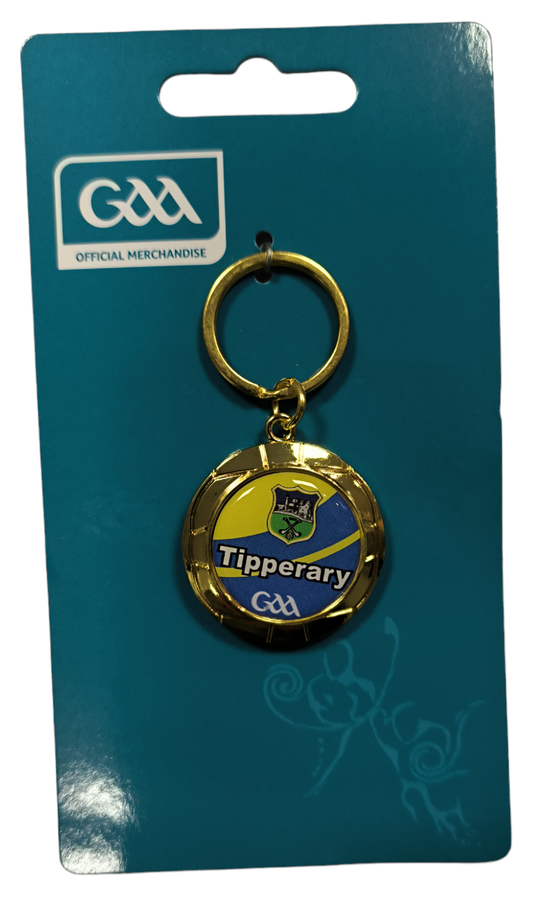 TIPPERARY GAA KEYRING - GOLD