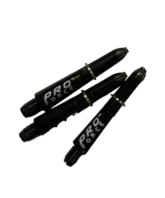 WINMAU PRO FORCE SHAFTS- BLACK (EX-SHORT)