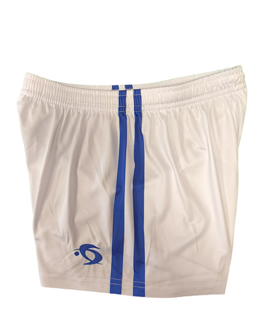 PREMIER SPORTS KIDS TRAINING SHORTS 24 - WHITE/BLUE
