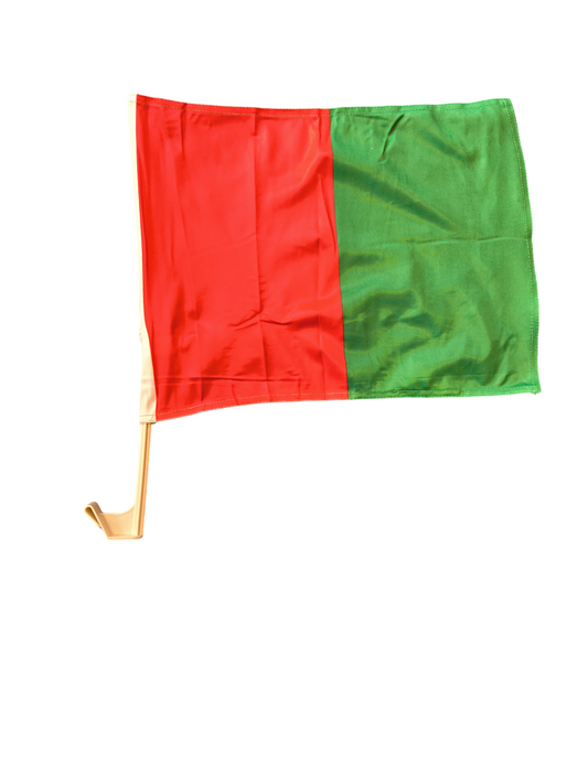 RED GREEN CAR FLAG