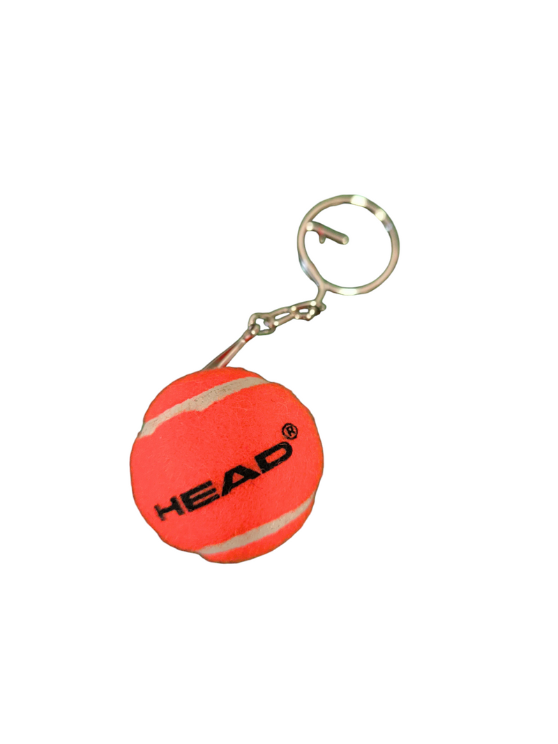 Head  - Mini Tennis Ball Keyring  - Orange