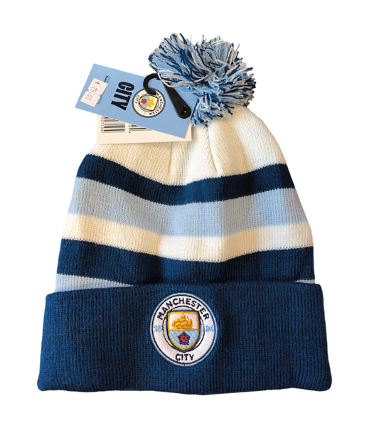 MAN CITY BOBBLE HAT