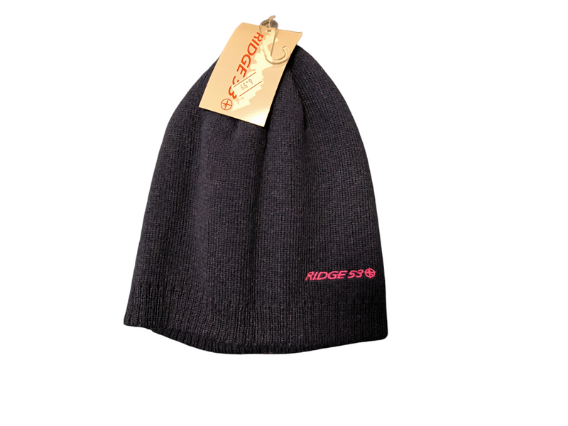 Ridge 53  - Beanie Hat  - Navy/Pink