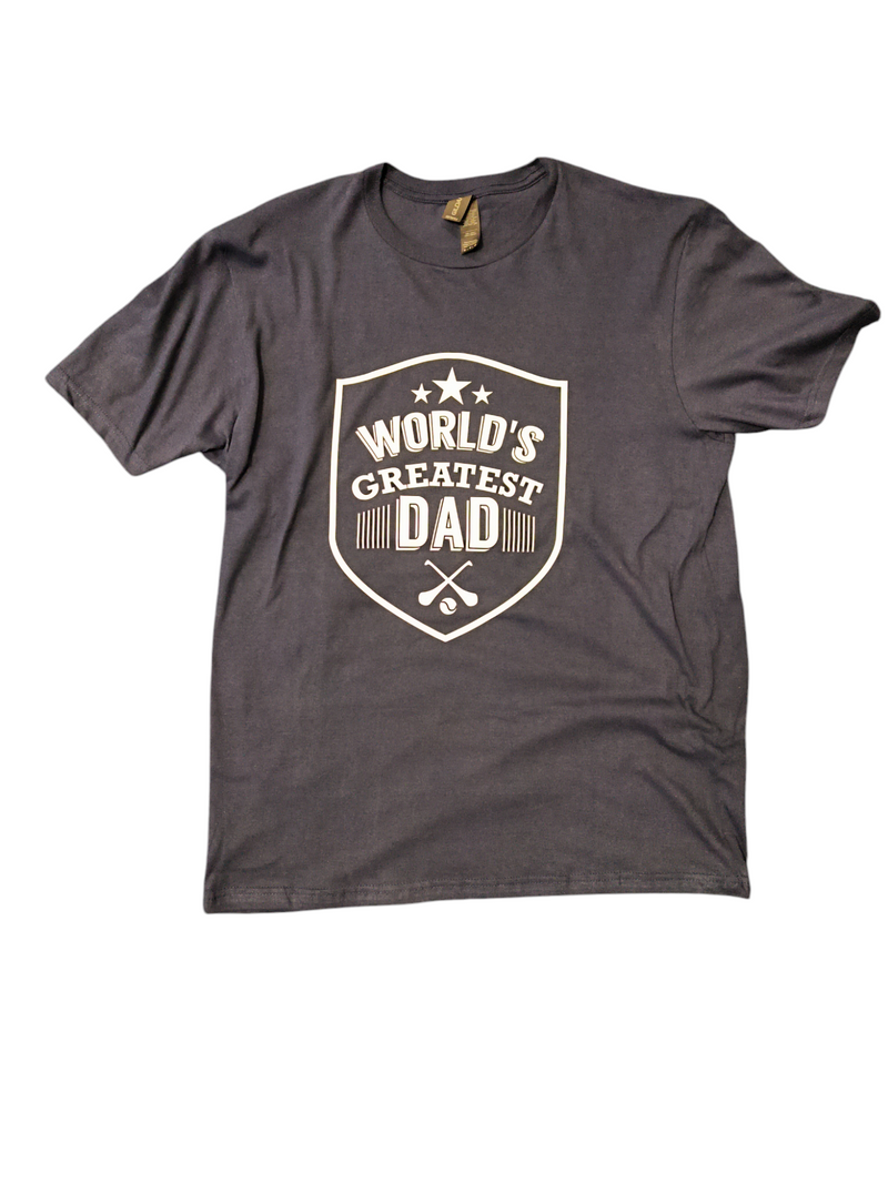World's Greatest Dad T-Shirt  - Navy/White