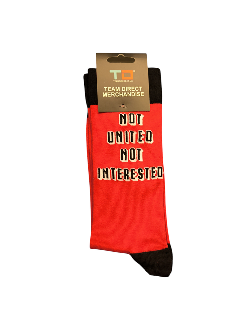 Not United Not Interested Socks  - 4-6.5
