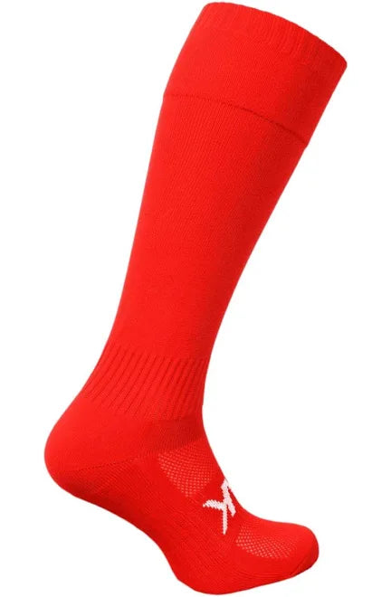Atak  - Plain Football Socks  - Red