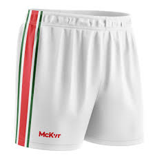 McKEEVER CORE 22 GAA SHORTS WHITE/RED/GREEN