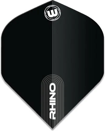 Winmau  - Rhino Dart Flights  - Black  - .115