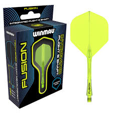 WINMAU FUSION INTEGRATED FLIGHT/SHAFT - YELLOW (MEDIUM)