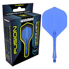 WINMAU FUSION INTEGRATED FLIGHT/SHAFT - BLUE (MEDIUM)