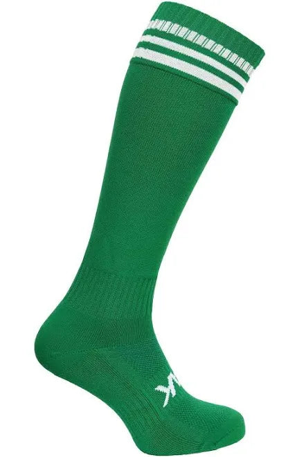 Atak  - Football Socks  - Green/White  - 3 Stripe