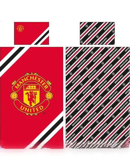 Manchester United (Man Utd)  - Core Stripe Duvet Set  - Single