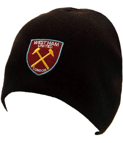 WEST HAM BEANIE HAT - BLACK