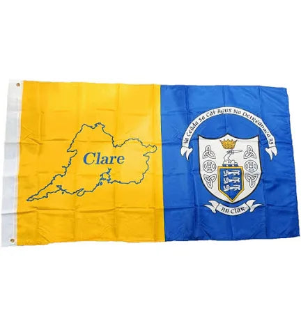 Clare GAA  - Flag  - Map  - 5ft x 3ft