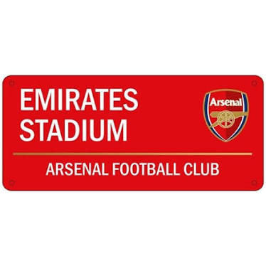 ARSENAL STREET SIGN - RED