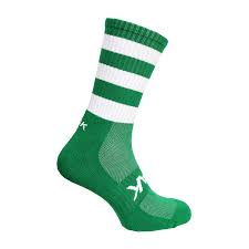 ATAK GAA MIDI SOCKS - GREEN & WHITE