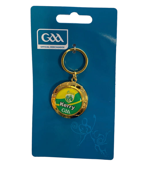 KERRY GAA KEYRING - Gold