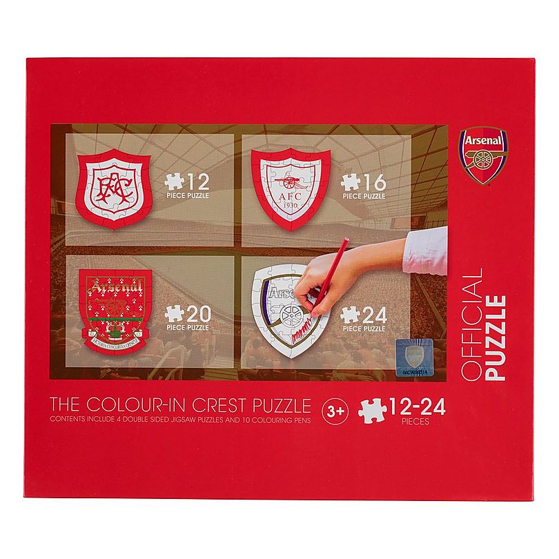 ARSENAL CREST COLOURING PUZZLE