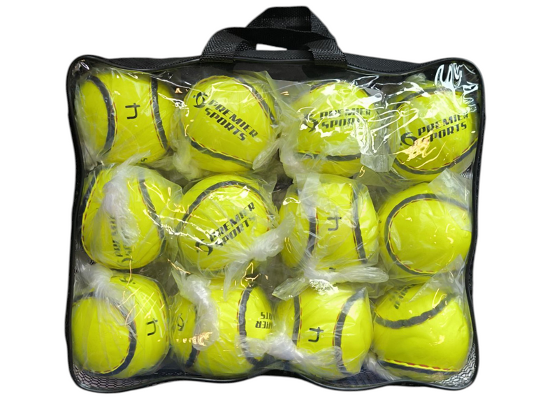 Premier Sports  - Sliotar  - Size 4  - Yellow  - 12 Pack