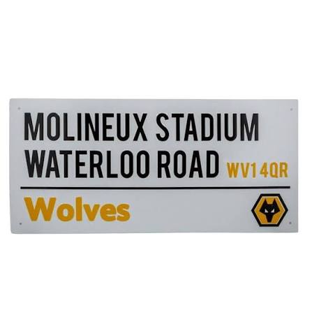 WOLVES METAL STREET SIGN
