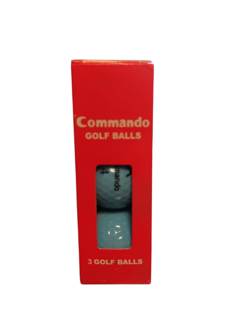 Commando  - Golf Balls  - 3 Pack - Blue