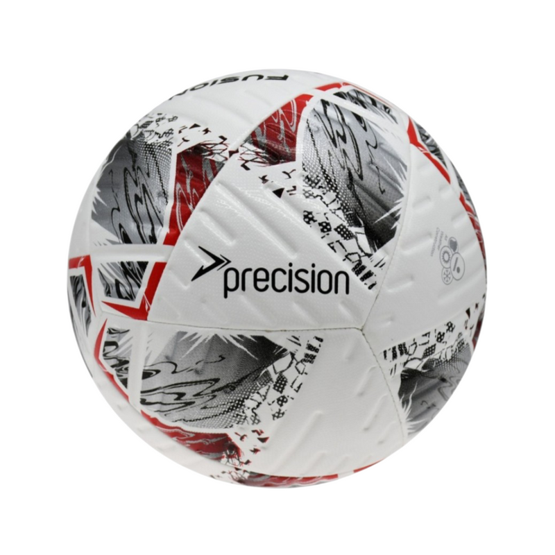 Precision  - Fusion+ FIFA Basic Training Football  - Size 5  - White/Silver/Red/Black