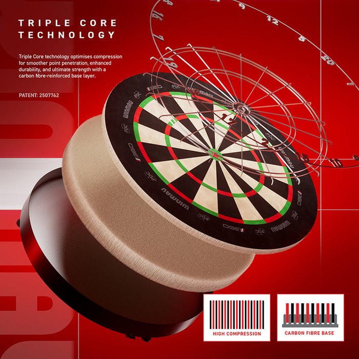 WINMAU BLADE 360 TRIPLE CORE DARTBOARD