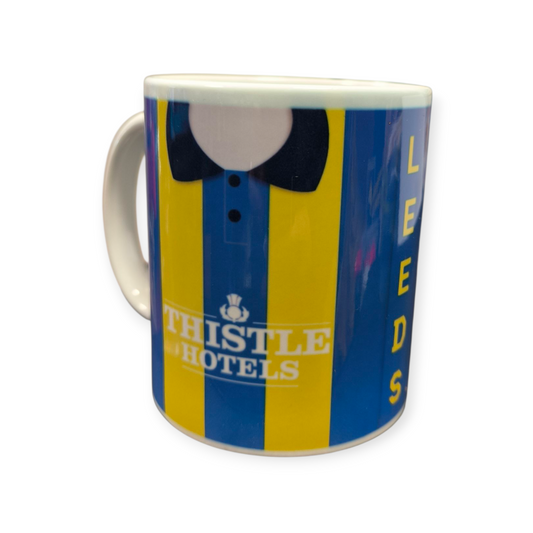 RETRO JERSEY MUG - LEEDS AWAY