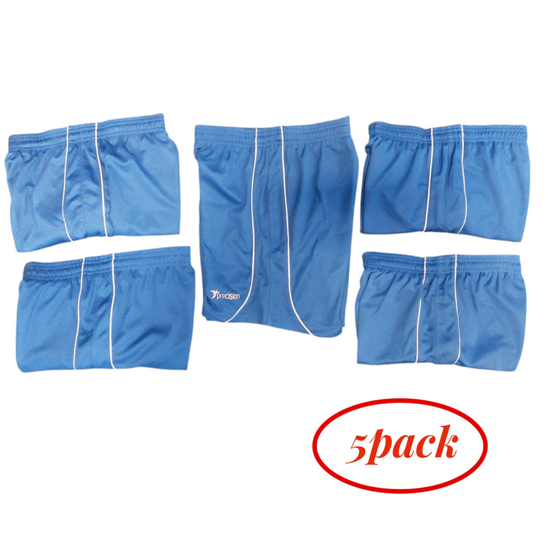Precision  - Mestalla Football Shorts  - Senior  - 5 Pack - Blue/White