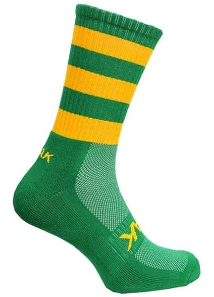 ATAK GAA MIDI SOCKS - GREEN & GOLD