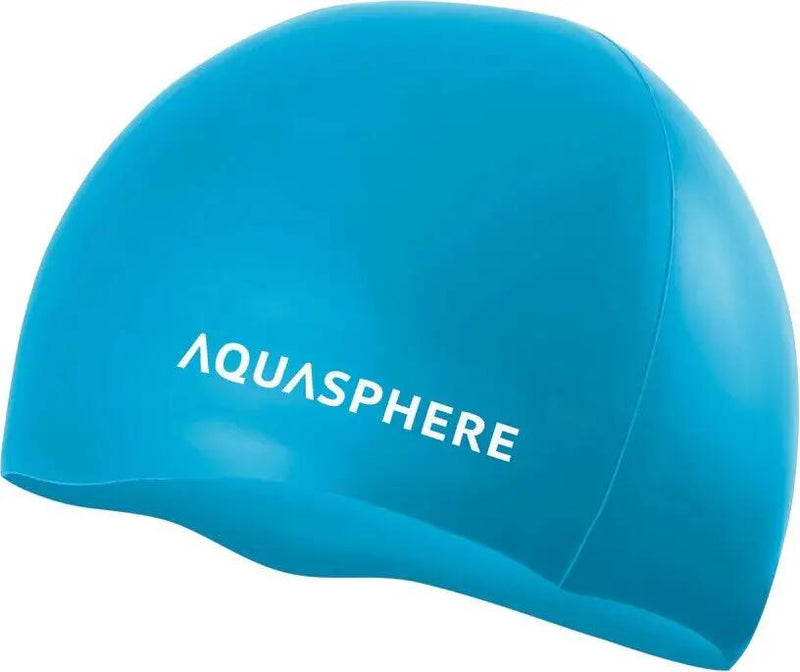 Aquasphere  - Silicone Swim Cap  - Blue/White Adult