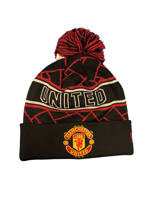MAN UTD NEW ERA BOBBLE HAT