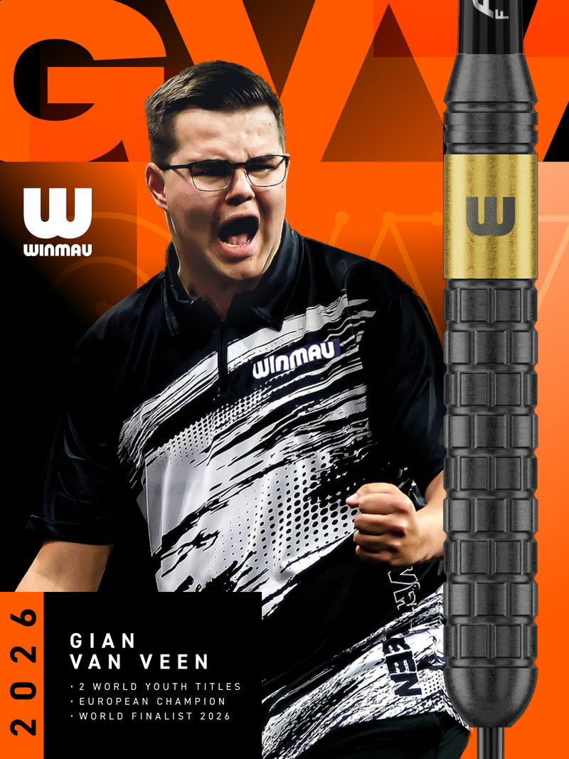 Winmau GVV  - Gian van Veen Core  - Brass Darts - 21g