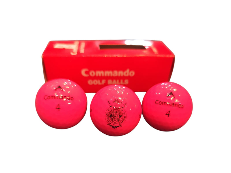 Commando  - Golf Balls  - 3 Pack - Pink