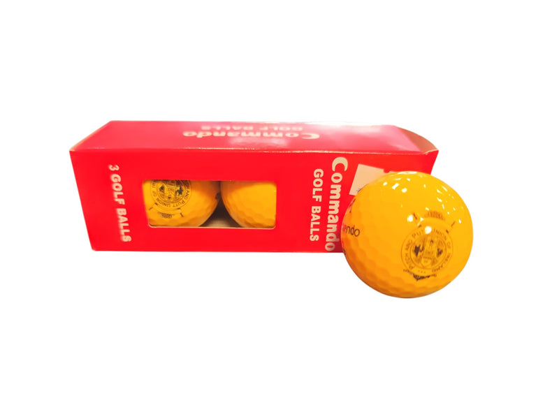 Commando  - Golf Balls  - 3 Pack - Yellow