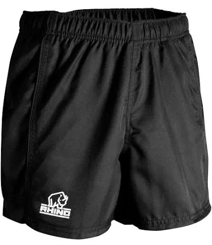 Rhino - Auckland Rugby Shorts  - Black - Adult