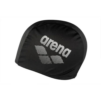 ARENA POLYESTER SWIM CAP - BLACK