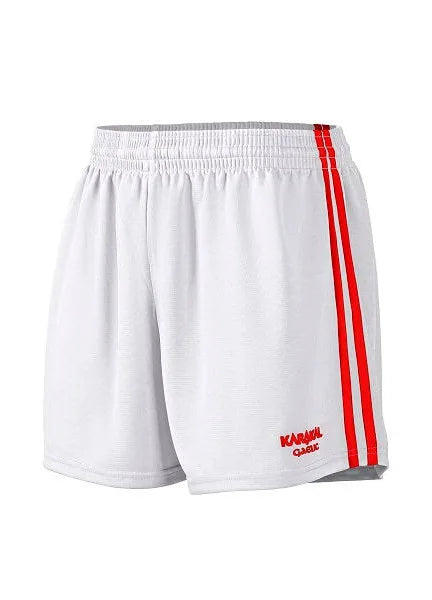 KARAKAL ELITE GAA SHORTS JUNIOR - WHITE/RED
