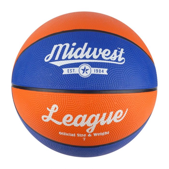 Midwest  - League Basketball  - Size 7  - Blue/Orange