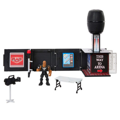 WWE KNUCKLE CRUNCHERS - FINAL BOSS MICROPHONE PLAYESET