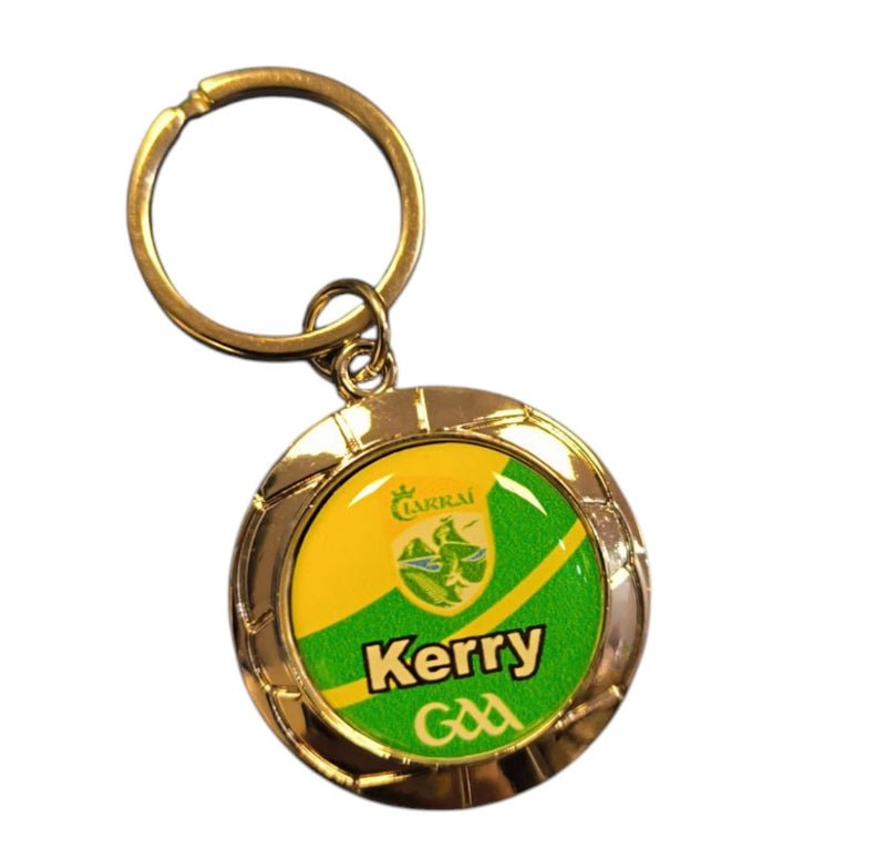 Kerry GAA  - Keyring  - Silver