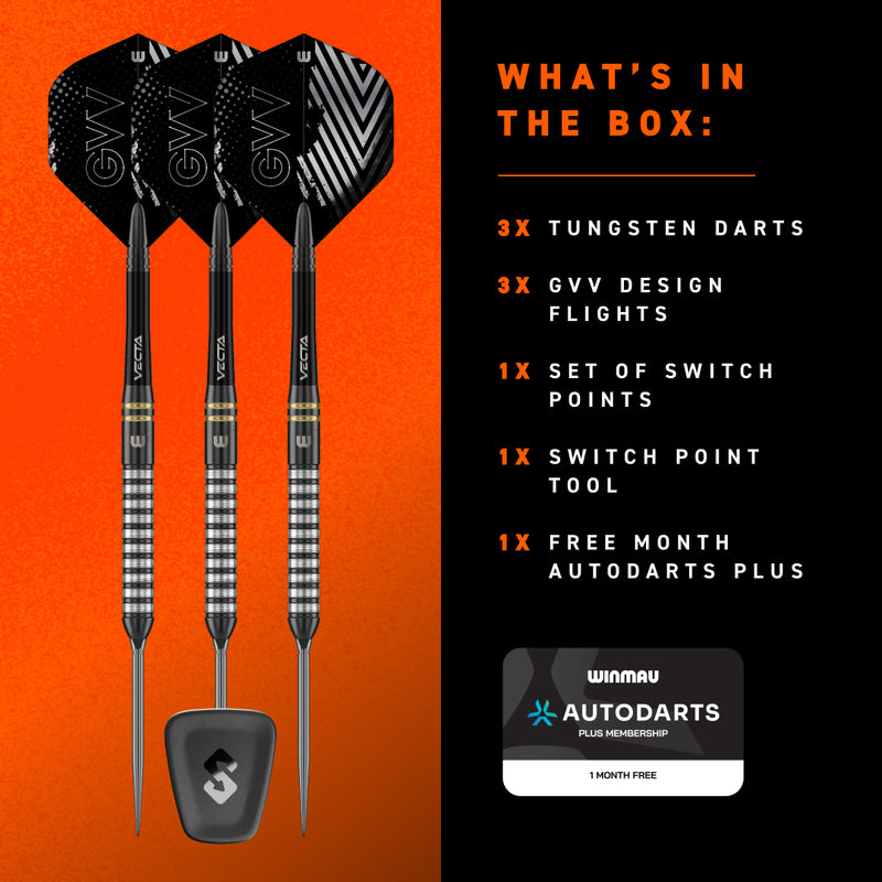 Winmau GVV - Gian van Veen TS Switch Point Darts - 90% Tungsten
