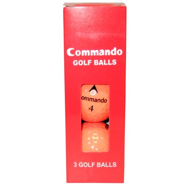 Commando  - Golf Balls  - 3 Pack - Orange